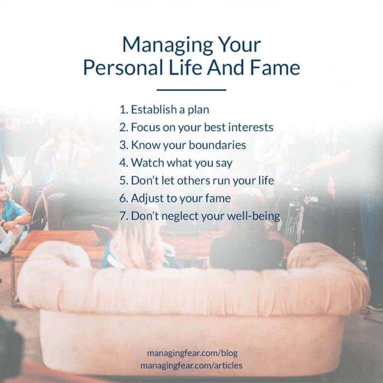 Managing Your Personal Life And Fame