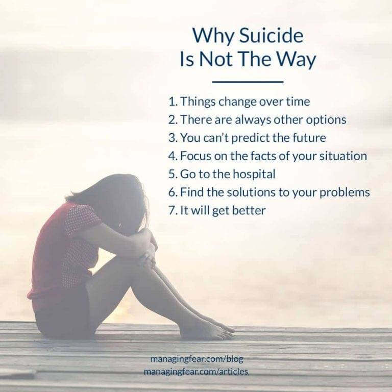 Why Suicide Is Not The Way