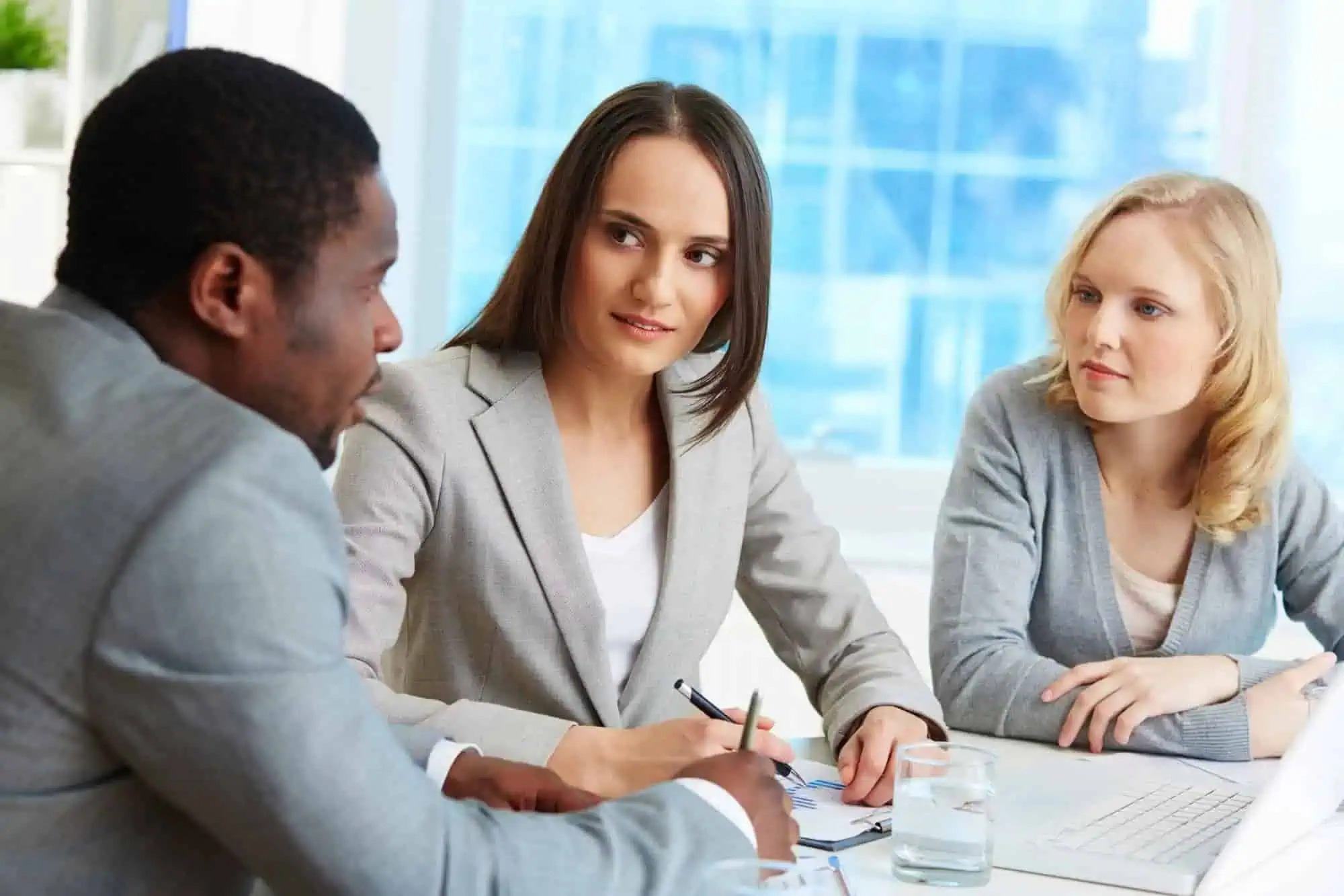 Business meeting image for article on managing and dealing with difficult business clients