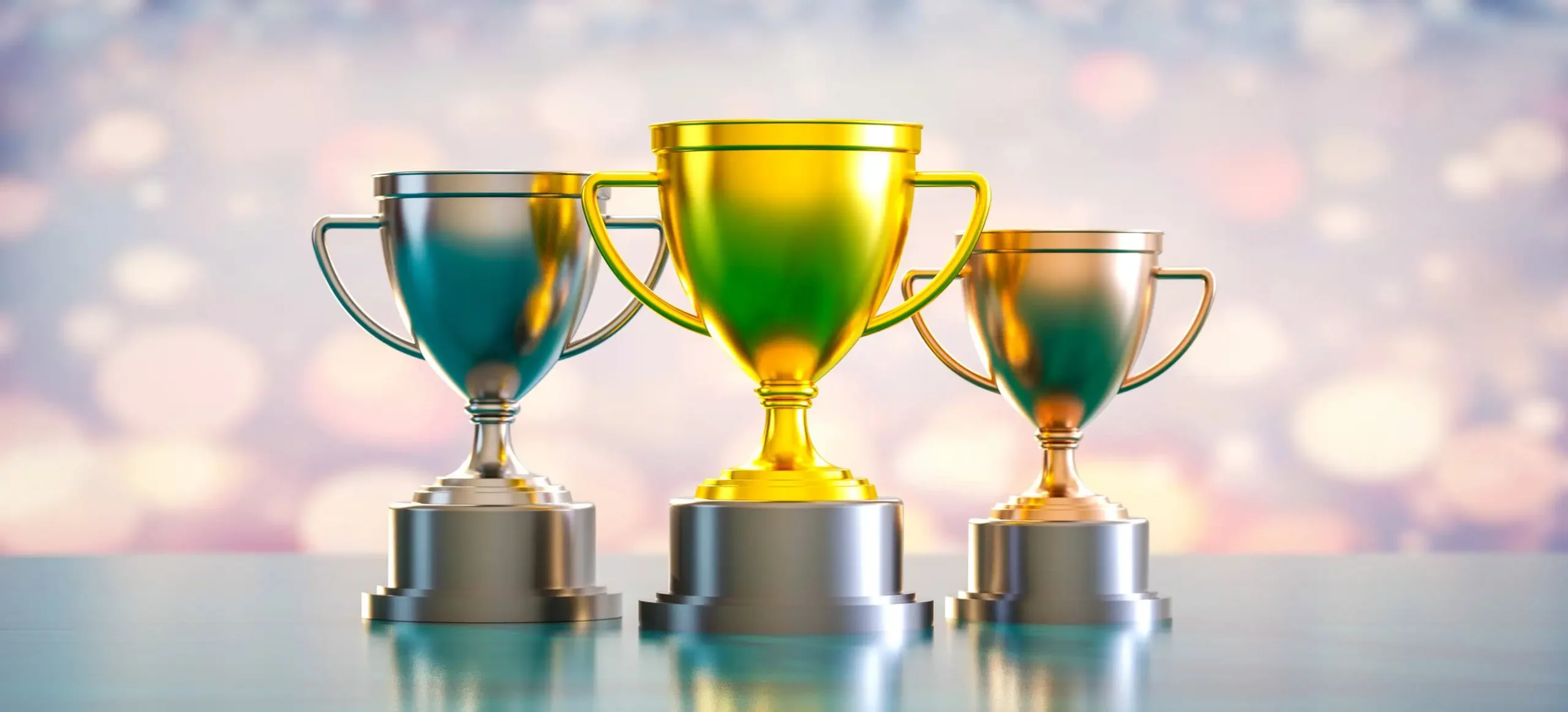 Three trophies image representing achievements and awards on Stan’s award page.