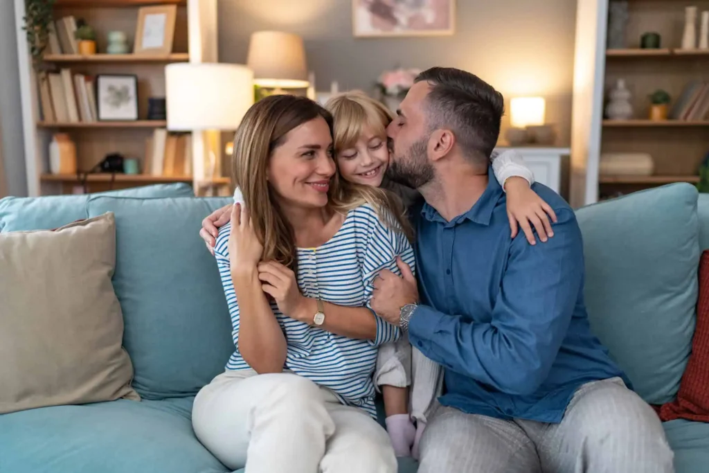 Family image illustrating the importance of seeking help and support for mental health